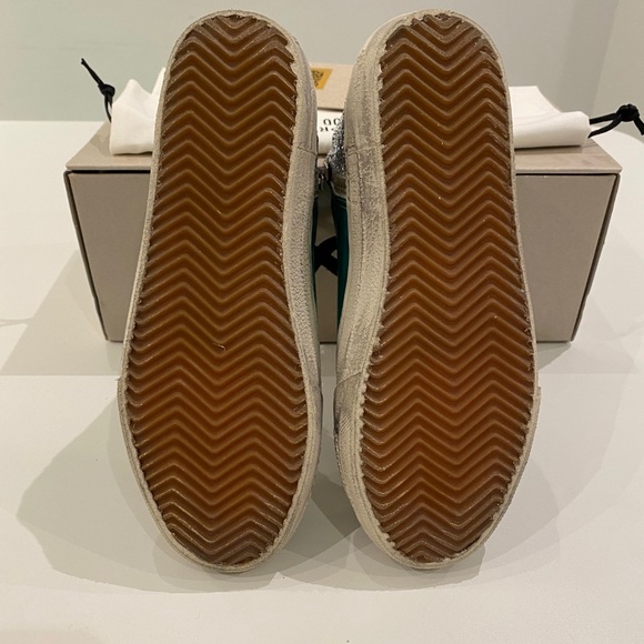 Golden Goose Slide Sneaker Green/Glitter sz 36 NIB - Picture 9 of 10